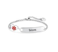 SBI Jewelry Man Medical Alert Bracelets Seizures Bracelets for Womens Medical Bracelets for Womens Emergency Bracelet