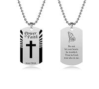 SBI Jewelry Men Women Jesus Christ Necklace Bible Verse Prayer Wife Mum Sister Best Friends Prayer Birthday Jesus God Brother Family Anniversary