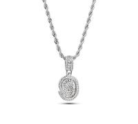 SBI Jewelry Number 9 Lucky Necklace for Women Crystal Clear CZ Sparkling Silver Love Cubic Zirconia Birthday Family Anniversary Christmas