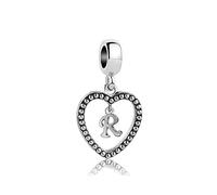 SBI Jewelry Silver Letter Charm for Pandora Bracelet Necklace Pendant Dangle Charm Gift for Women Birthday Jewellery R