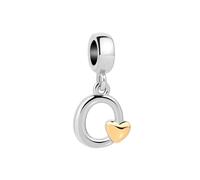 SBI Jewelry Silver Letter Dangle Bead Charm for Pandora Bracelets&Necklace Pendant Dangle Bead Jewelry Charm for Women Birthday Jewelry O