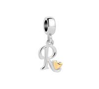 SBI Jewelry Silver Letter Dangle Bead Charm for Pandora Bracelets&Necklace Pendant Dangle Bead Jewelry Charm for Women Birthday Jewelry R