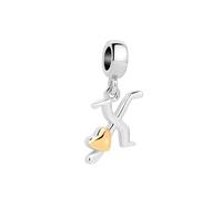 SBI Jewelry Silver Letter Dangle Charm for Pandora Bracelets&Necklace Pendant Dangle Jewelry Charm for Women Birthday Jewelry X