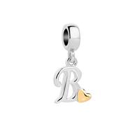 SBI Jewelry Silver Letter Dangle Charm for Pandora Bracelets&Necklace Pendant Dangle Jewelry Charm for Women Birthday Jewelry B