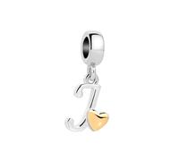 SBI Jewelry Silver Letter Dangle Charm for Pandora Bracelets&Necklace Pendant Dangle Jewelry Charm for Women Birthday Jewelry J