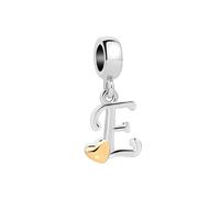SBI Jewelry Silver Letter Dangle Charm for Pandora Bracelets&Necklace Pendant Dangle Jewelry Charm for Women Birthday Jewelry E