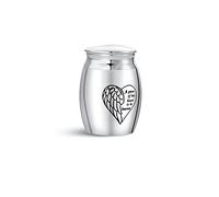 SBI Jewelry Small Urn for Ashes A Piece Of My Heart Is In Heaven Cremation Mini Urns for Dad Grandma Mum Grandpa