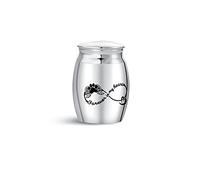 SBI Jewelry Small Urn for Ashes Cat Paw Print Infinity Guardian Angel Memorial Cremation Urns for Dogs Grandpa Mum Dad Dog Forever In My Heart
