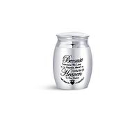 SBI Jewelry Small Urn for Ashes Dad Mum Grandma Grandpa Daughter Son Cremation Memorial Keepsake Heaven In Our Home Gift Funeral