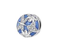 SBI Jewelry Sparkling Butterfly Flower Dragonfly Charm Compatible with Pandora Charms Bracelets for Women