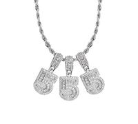 SBI Jewelry Sparkling Number Charm 10 16 17 18 21 Birthday Necklace for Women Clear CZ Daughter Birthday Jewellery