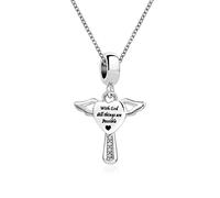 SBI Jewelry With God all things are Possible Necklace Dangle Women Jesus Heart Love Bible Pendant Anniversary Family Christmas Birthday