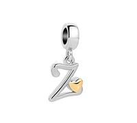 SBI Jewelry Women Heart Letter Charm for Pandora Bracelets Alphabet Initial Charm for Women Birthday Jewellery Pendant Gifts Z