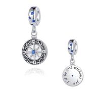 SBI Jewelry Women I'd be Lost without You Northern Star Charm Compatible Pandora Charm Bracelet for Daughter Mom Mothers Day Pendant Gifts