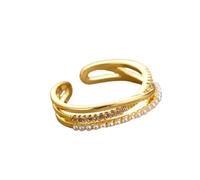 SBI Jewelry Women Pearl Ring for Mum Daughter Nana Adjustable Stackable Modern Style Ring Jewellery for Birthday