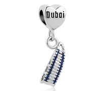 SBI Jewelry Women Travel Dubai Tower Charm Compatible with Pandora Charm Bracelet Journey Holiday Vacation Family Friend Couple Birthday Anniversary