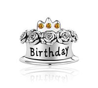 SBI Jewelry Yellow Birthday Charms for Bracelets Charm Birthstone November Compatible with Pandora Charm Bracelet Crystal Bead Birthday Christmas
