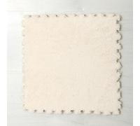 SBJKLYRN Carpet, Plush interlocking carpet tiles 15pcs Foam Puzzle Floor Mat, Soft Interlocking Non-Slip Carpet Tiles, Bedroom Living Room Mats(White)