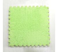 SBJKLYRN Carpet, Plush interlocking carpet tiles 15pcs Foam Puzzle Floor Mat, Soft Interlocking Non-Slip Carpet Tiles, Bedroom Living Room Mats(Green)