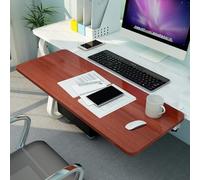 SBJKLYRN Custom Keycap Set， 90° Foldable Keyboard Tray, Ergonomic Armrest Shelf, Support Elbow And Arm To Reduce Muscle Fatigue, Wooden Tray Platforms(Teak,65x25cm(26x10Inch))