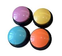 SBJKLYRN dog toy， Dog Toys Recordable Dog Training Buttons Pet Talking Toys Pet Interactive Toys Speech Buttons Pet Toys 4Pcs A(A)