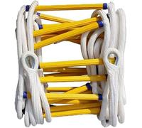 SBJKLYRN Emergency escape ladder, Fire Escape Ladders 2-4 Storey Flame Resistant Rope Ladder Portable Nylon Soft Emergency Easy To Store(12m/39ft)