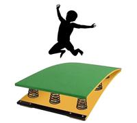 SBJKLYRN Gymnastics springboard. With Built-in Thick Springs, Wooden Boards, Felt, Takeoff Elastic Board, Somersault Booster(Green,Nine60*120 * 26cm)