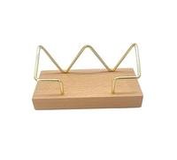 SBJKLYRN ironing board， Desk Business Card Holder Wooden Business Card Holder Display For Office Tabletop Business Card Holders Display(Gold)