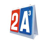 SBJKLYRN scoreboard, Scoreboard Flip Scoreboard, Score Counter For Card Numbers Professional Manual Score Flip Cards, Score Flipper(Red Blue)