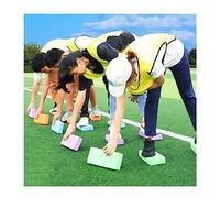 SBJKLYRN team-building props, Teamwork Games River Stones Anti-slip River Stones Game, Teamwork Game For Indoor & Outdoor(Blue3 Pieces,23x15x5cm)