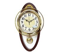 SBJKLYRN wall clock, Big Pendulum Clock Wall Clock Retro Shabby Chic Silent Wall Clock Wall Clocks for Living Room(B)