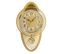 SBJKLYRN wall clock, Big Pendulum Clock Wall Clock Retro Shabby Chic Silent Wall Clock Wall Clocks for Living Room(C)