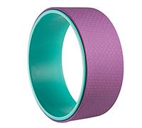 SBJKLYRN Yoga Circle Yoga Pilates Circle Waist Bodybuilding Gym Workout Back Training Wheel Ring Strong Roller Stretcher Balance Access(Pink)