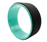 SBJKLYRN Yoga Circle Yoga Pilates Circle Waist Bodybuilding Gym Workout Back Training Wheel Ring Strong Roller Stretcher Balance Access(Black)