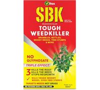 SBK Tough Weedkiller Glyphosate Free Tough Weedkiller for Brambles Nettles Woody Weeds Hardwood & Tree Stumps Kills Roots & Weeds Not Grass Concentrate Prevent Regrowth (250ml)
