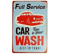 SBKGBIEHG Full Service Car Wash. Funny Metal Sign Vintage Decor Home Kitchen Bar Cafe Club Cave Wall Decor Retro Tin Sign 30x43cm