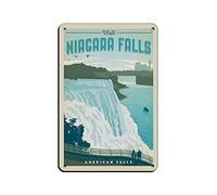SBKGBIEHG Metal Signs Retro Niagara Falls Travel Tin Signs Indoor & Outdoor Home Bar Coffee Kitchen Wall Decor 30x20CM