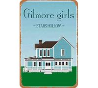 SBKGBIEHG Retro Tin Sign Gilmore Girls Stars Hollow Art Sign Rustic Decor Vintage Sign Home Kitchen Bar Cafe Club Cave Wall Decor Metal Sign 20x30cm