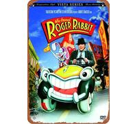 SBKGBIEHG Vintage Tin Sign Kasdbopa Who Framed Roger Rabbit Movie Retro Decor Art Sign Home Kitchen Bar Cafe Club Cave Wall Decor Metal Sign 30x43cm