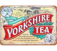 SBKGBIEHG Yorkshirf Tea Metal Sign Vintage Decor Art Sign Home Kitchen Bar Cafe Club Cave Wall Decor Retro Tin Sign 20x30cm