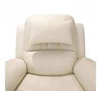 SBL SOUTH BEACH LEATHER Velvet Head Pillow for Recliner Chair - Soft Neck & Head Support Cushion - Decorative Headrest Pillow for Sofa, Armchair & Lounge Chair (Ivory, One Size)