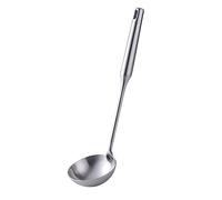 SBOMHS Ladle Stainless Steel 18/8 Ladle Soup Ladles 1 Piece Long Handle 34 cm / 13.4 Inches Silver Matt Width 9.2 cm / 3.6 Inches