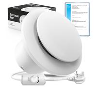 SBONNI 4 inch Silent Extractor Fan for Bathroom - Adjustable Speed,Upgraded Powerful and Energy-Efficient Ventilation Fan, Long-Lasting, IPX4 Waterproof, Wall or Ceiling Mount for Shower Toilet Attic