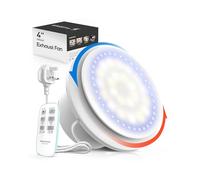 SBONNI Bathroom Extractor Fan with Remote Control, 11 Lighting Effects, 6 Speeds, 2-Way, Status Indicator, Smart Memory, Silent Powerful Ventilation Fan, Shower Attic Window Wall Ceiling 100mm 4 Inch