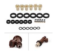 SBOZZP Fuel Injectors Rebuild kit o-Rings Seals Filters Caps Fit Compatible for Toyota 3.4 5VZFE Car Accessories 6PCS 23209-62040, 23250-62040 Automotive Replacement Fuel Injectors