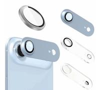 SBPEN Pack of 4 for iPhone 17/17Air/17Pro/17Pro Max Camera Protection Film HD Clear Anti-Scratch Camera Screen Protector Tempered Glass Lens Protector Combination (4, Sky Blue, iPhone 17 Air)