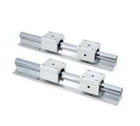 SBR12 Linear Bearing Slider Block Guides - 2pcs Linear Support Rails & 4pcs SBR12UU Slider Blocks for Smooth Motion in Machinery