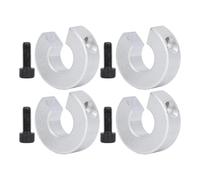 SBR16 Linear Rail Shaft Collar Set 4pcs Aluminum Alloy Shaft Collar with M4 Set Screw 16mm Bore 35mm OD 10mm Thickness Anti