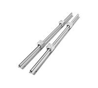 SBR25 Linear Rail 2xLinear Slide Rail and 4xSBR25 UU Blocks with Smooth Sliding 2xLinear Guideway Rail Fully Supported IINKUEYK