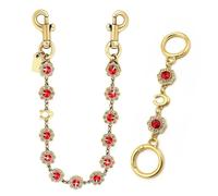 Sbredit Bag Charm,Purse Charms for Handbag,Purses Key Chains Accessories, Pink-flowerchain-set, Medium